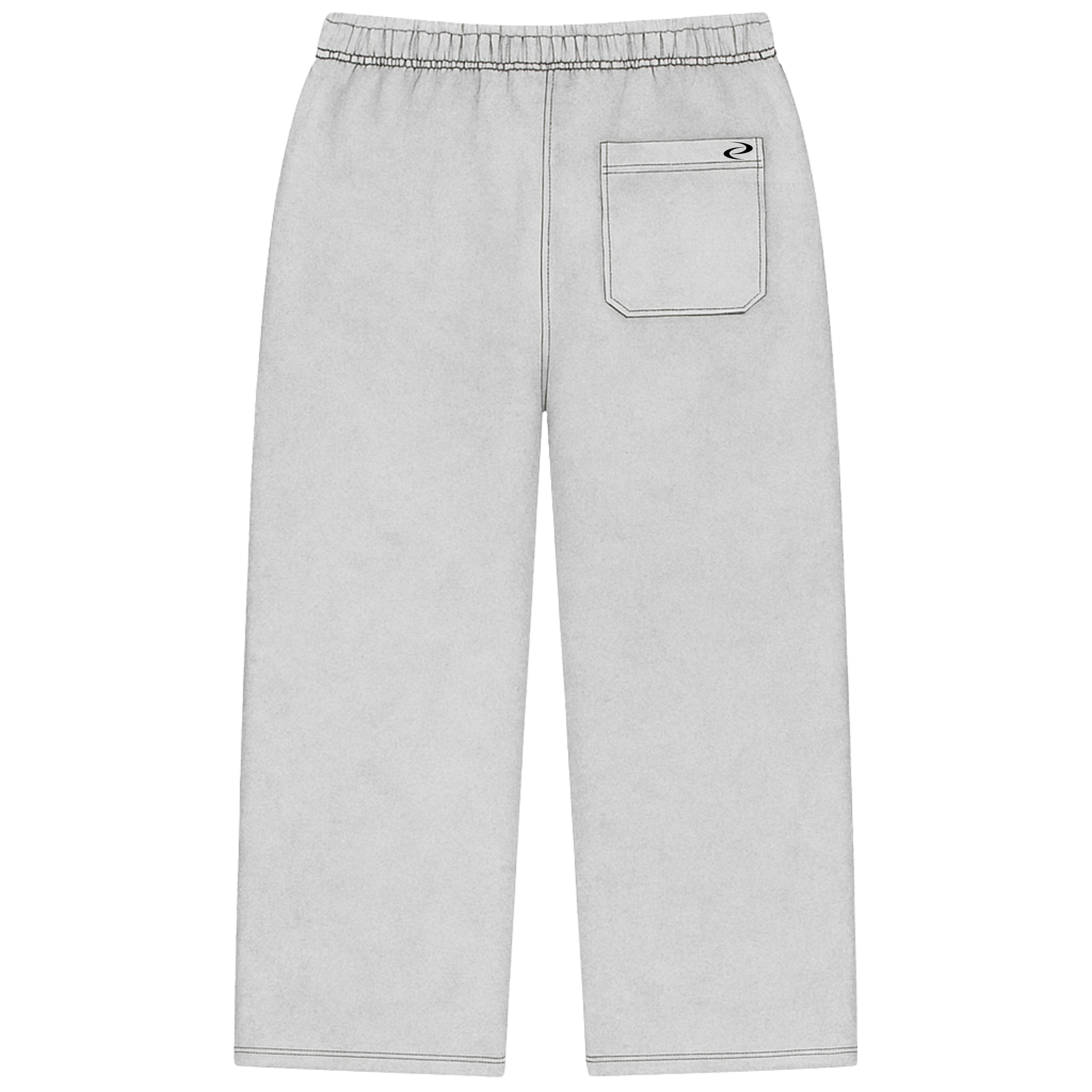 Blank Open Leg Fleece Sweatpants